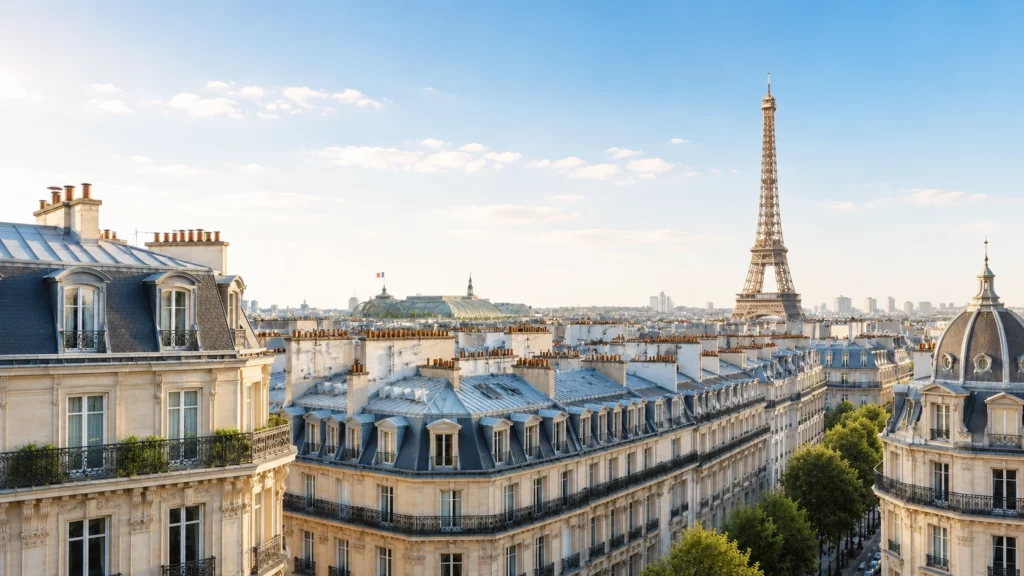 Vue de Paris depuis les toits